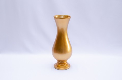 Vaso Cerâmica Dourado P - 11cm x 35cm alt